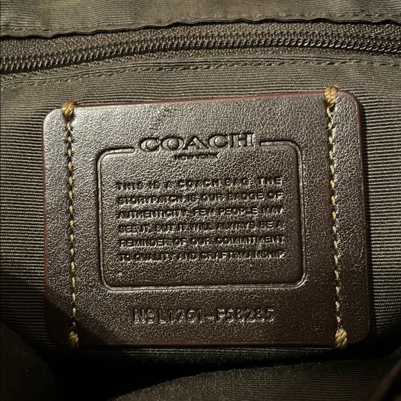 Coach Signature Brown Messenger Bag - Picture 5 of 8